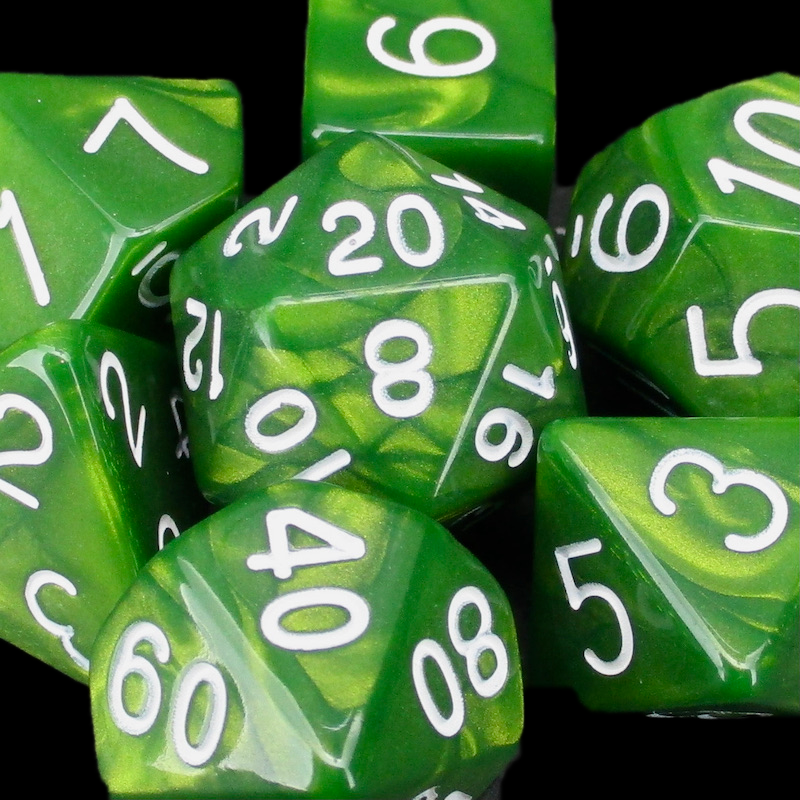 Role 4 Initiative Emerald Dragon Shimmer Dice
