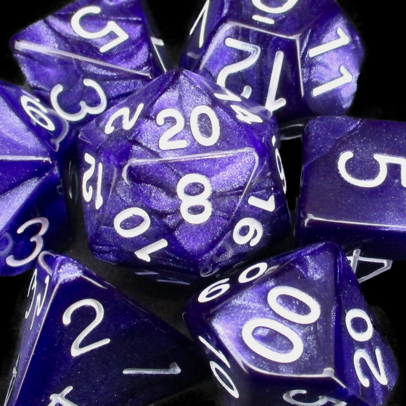 Role 4 Initiative Marble Purple Dice
