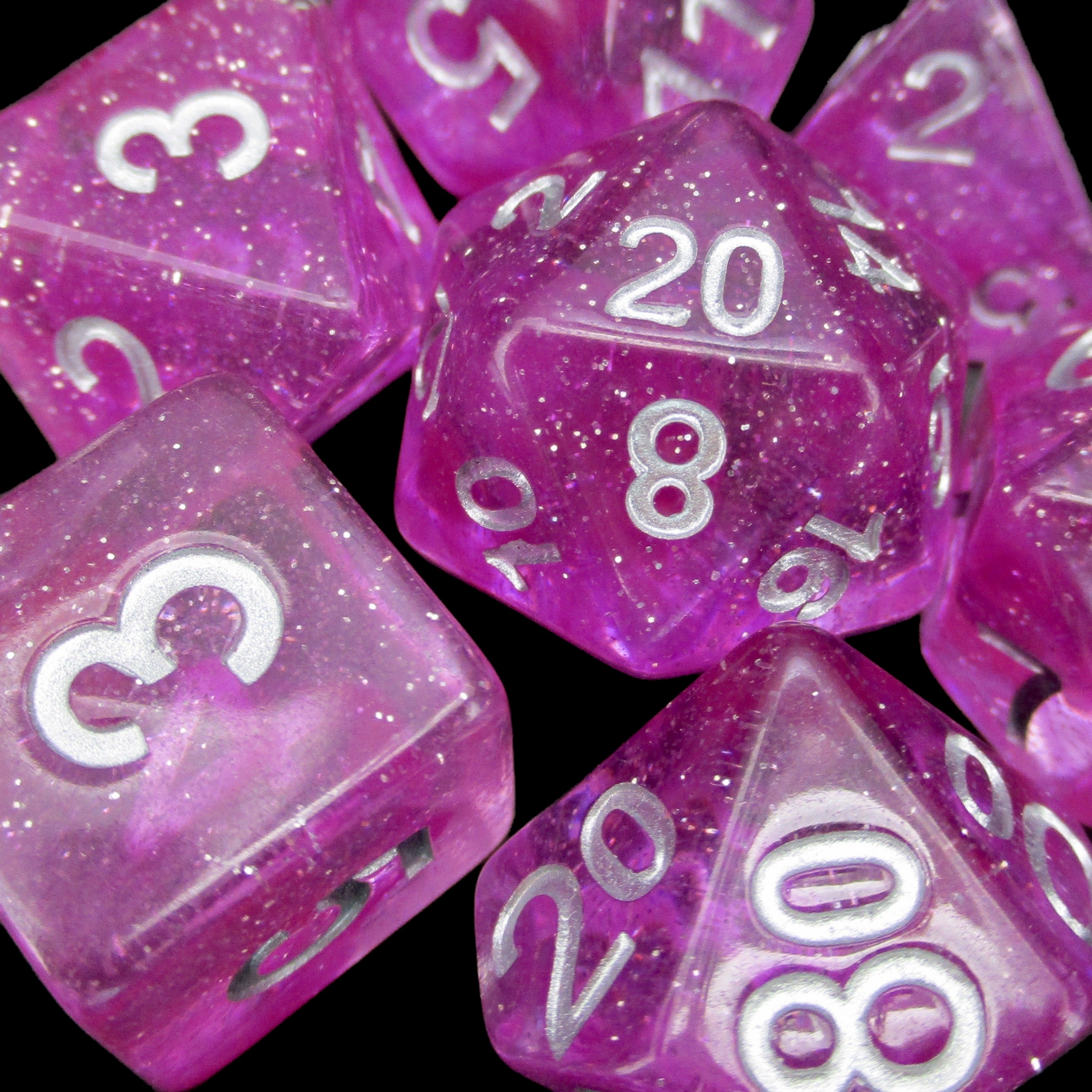 TDSO Galaxy Glitter Pompadour Dice