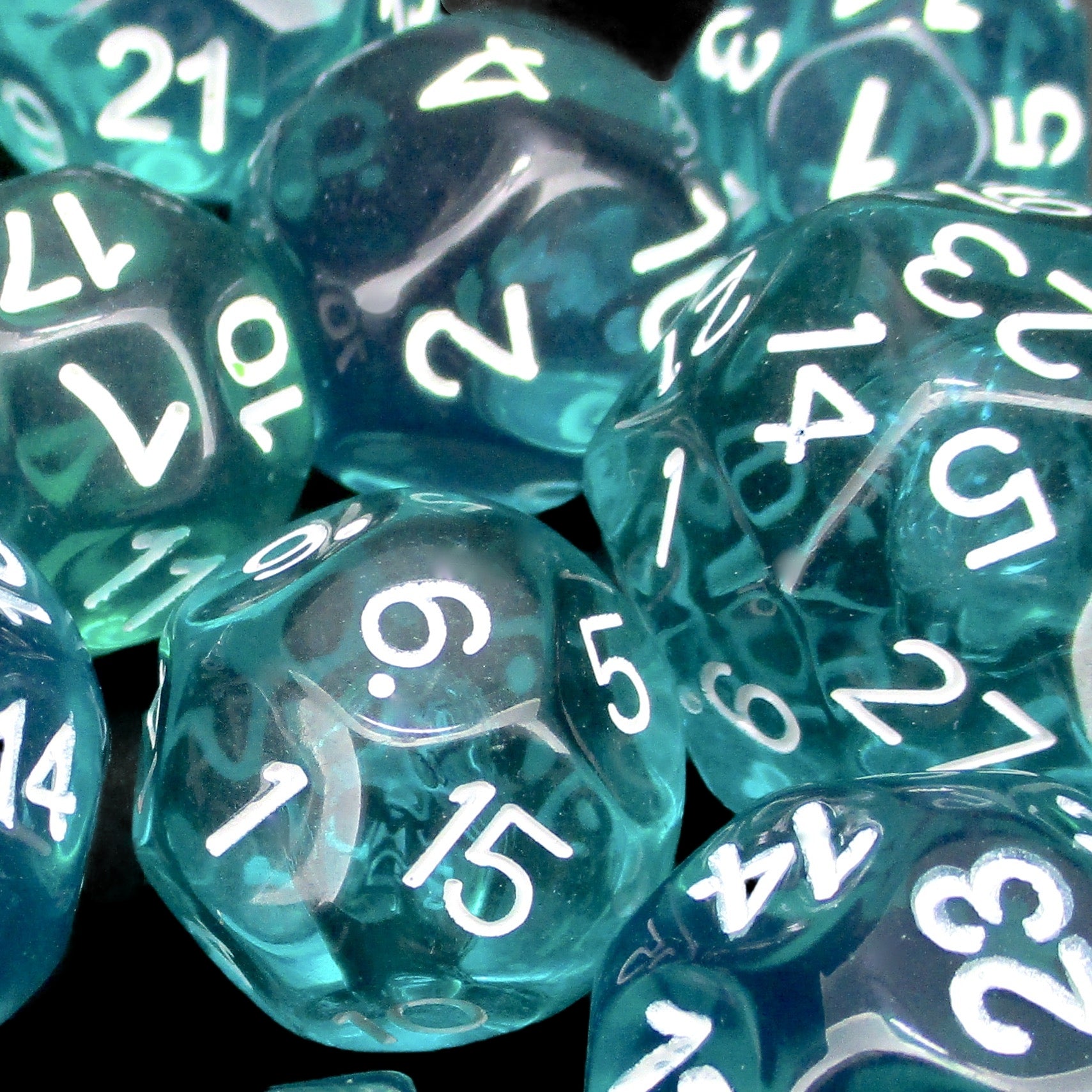 X DISCONTINUED Impact Speciality Translucent Teal Dice