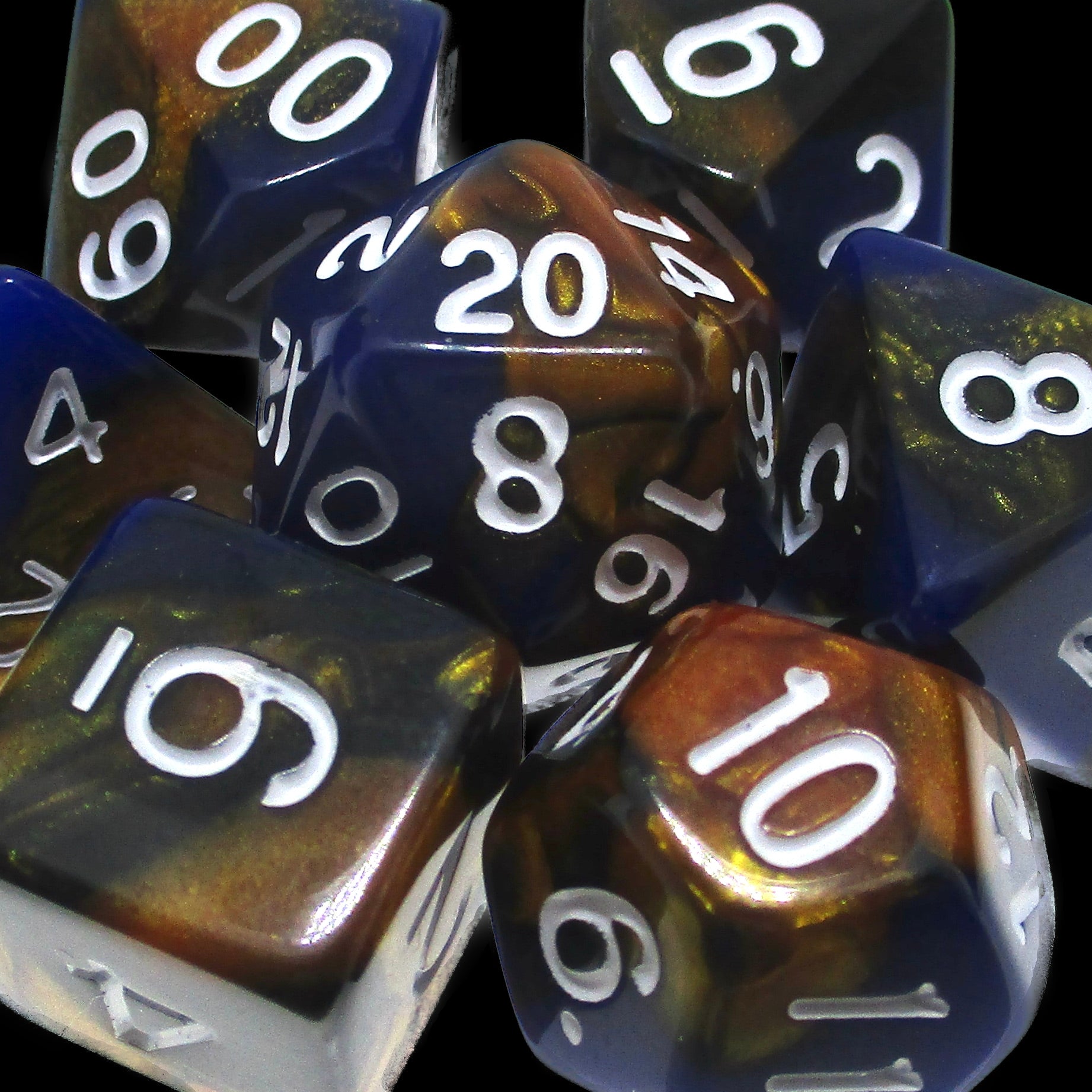 TDSO Duel Blue & Bronze Dice