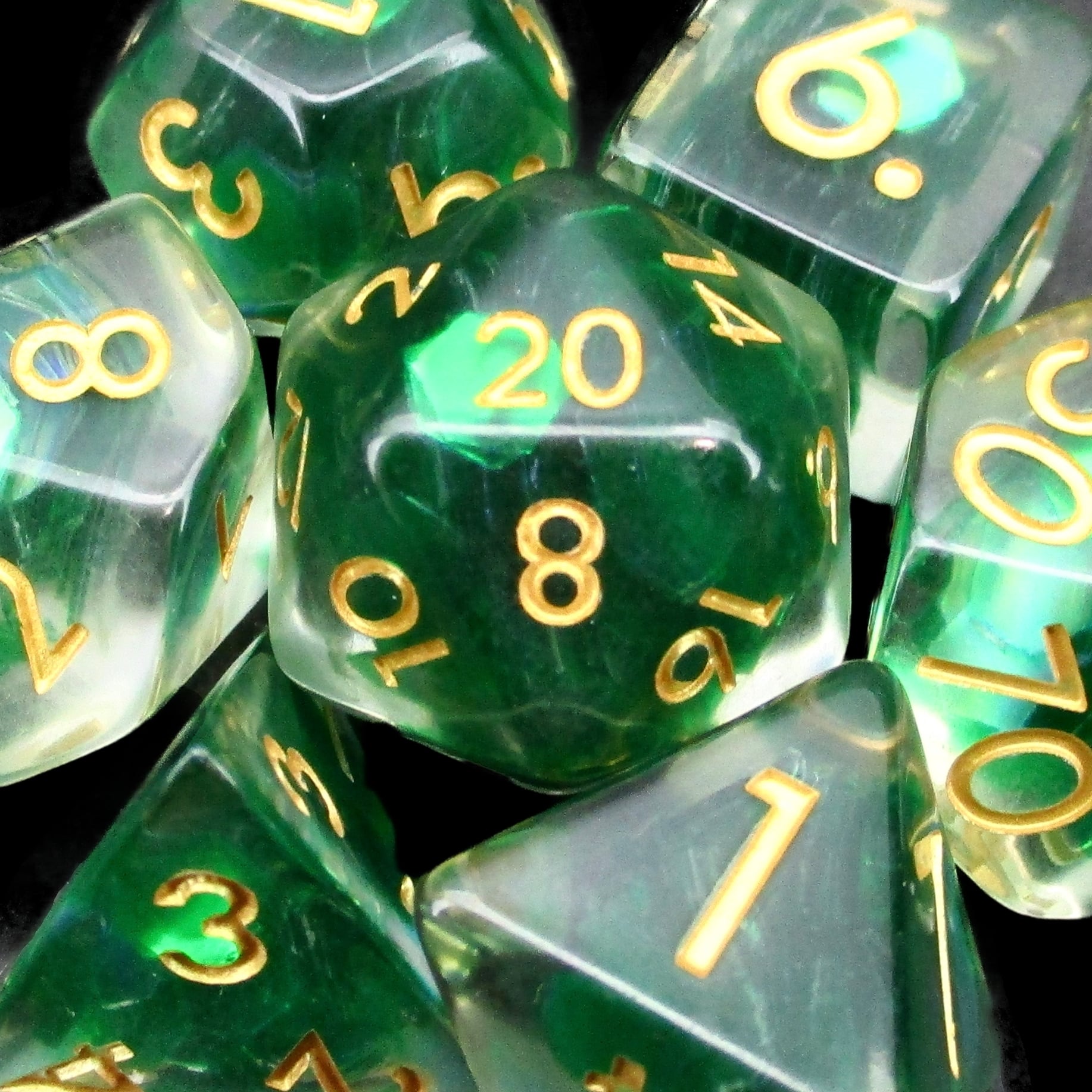 TDSO Green Dragon Scale Dice