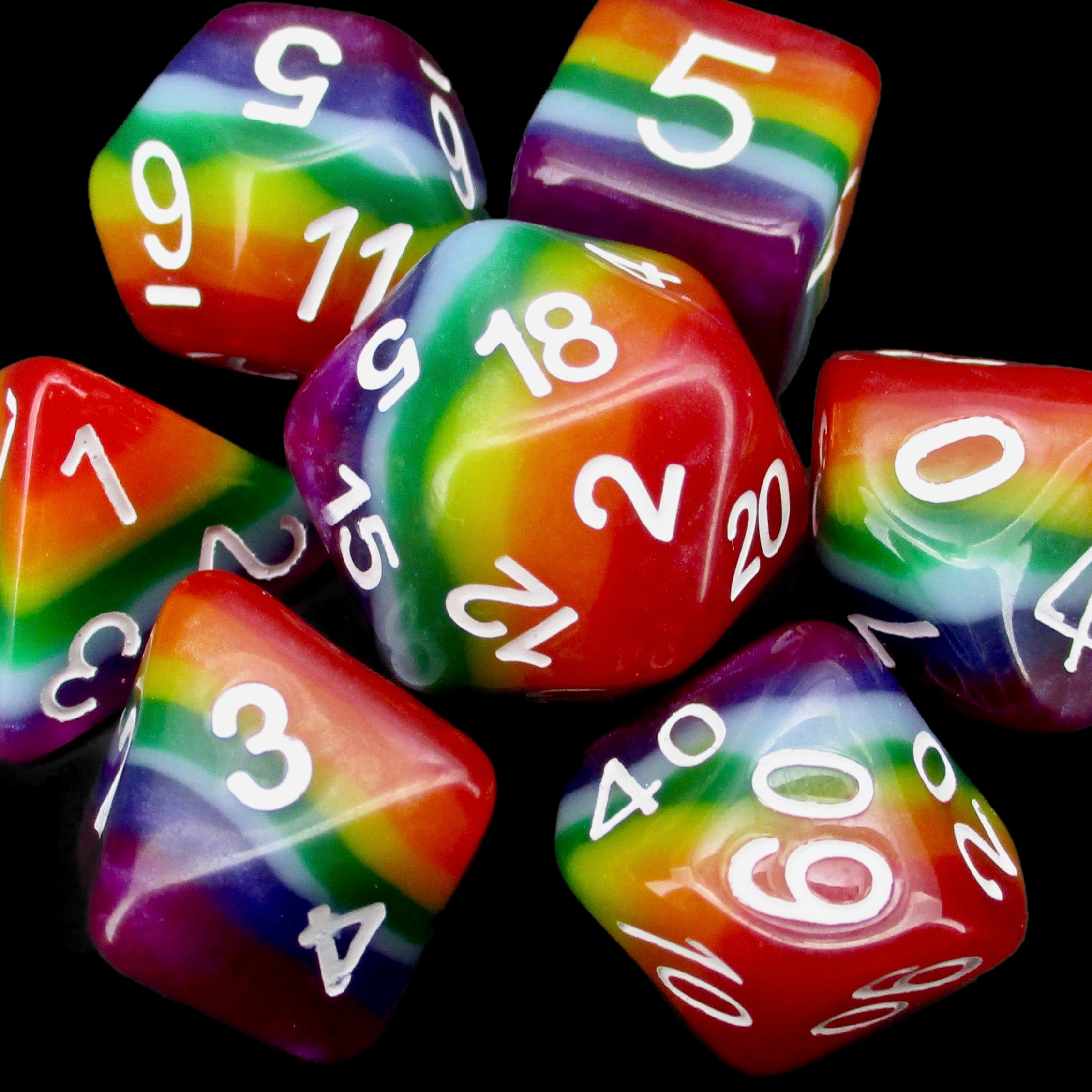 *TDSO Layer Pearl Rainbow Dice