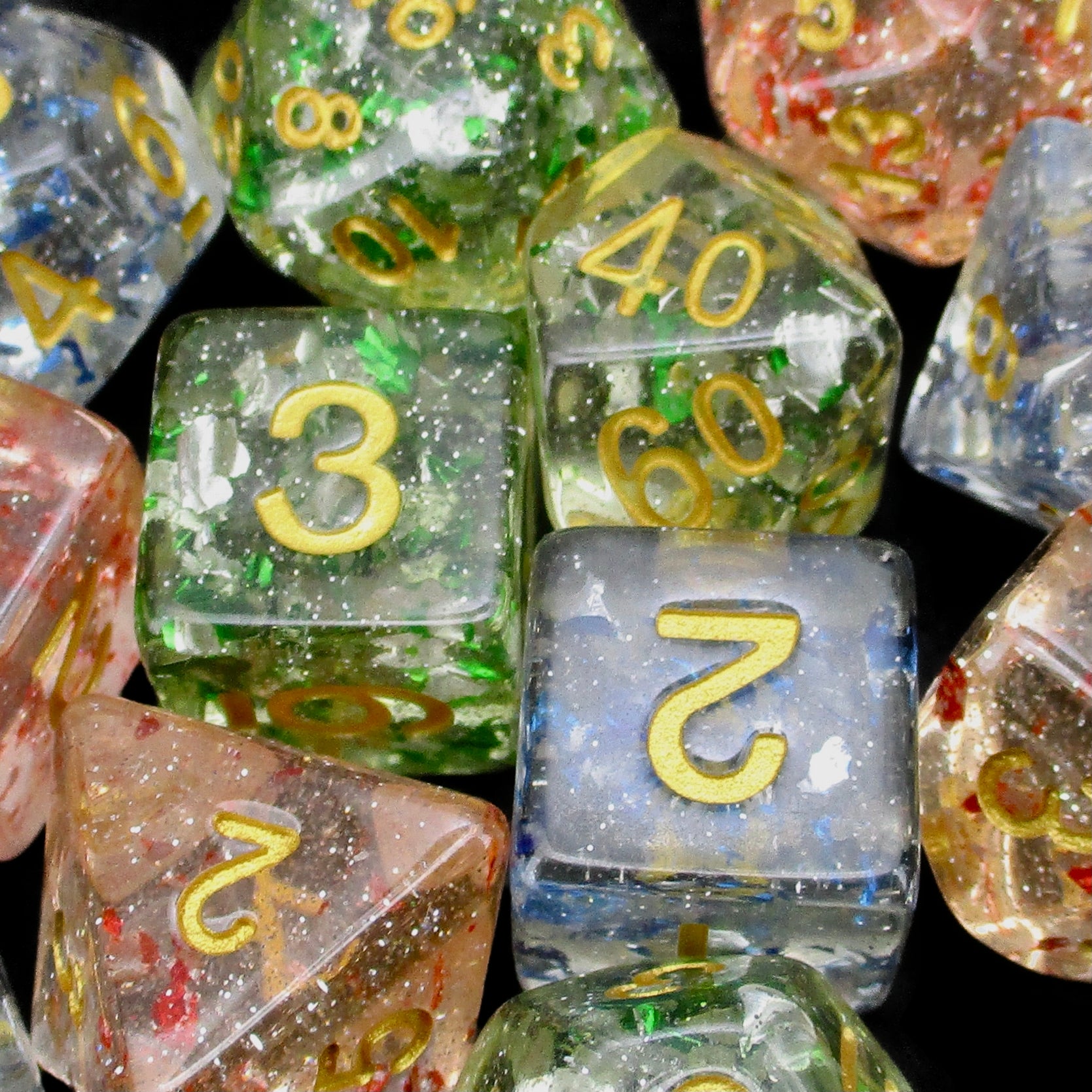 TDSO Metallic Flakes Dice