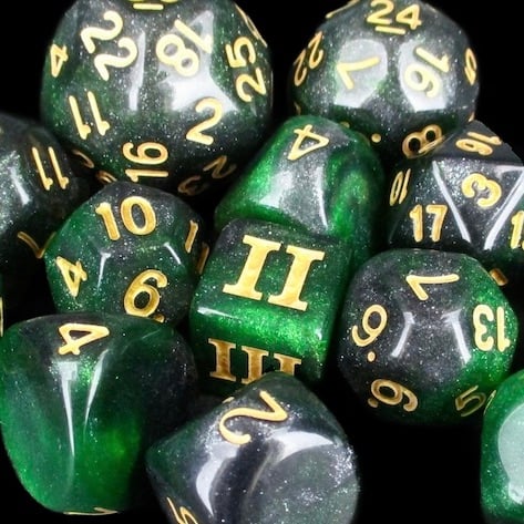 X DISCONTINUED Impact Unleashed Arcana Acid Arrow Dice