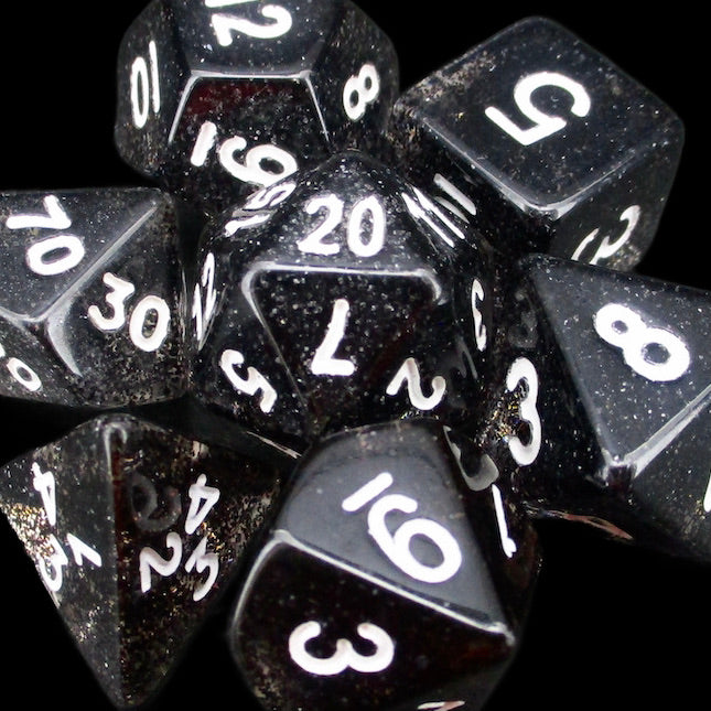 Koplow Glitter Black Dice