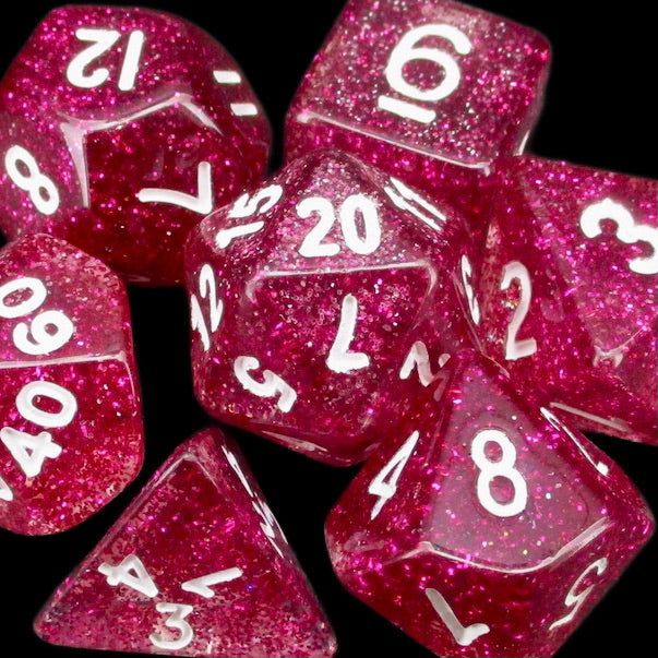 Koplow Glitter Red Dice