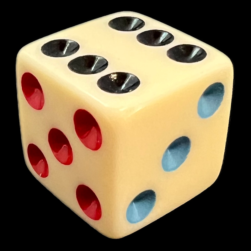 Koplow Opaque Michigan Red Eye Dice