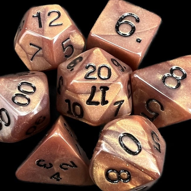 Koplow Olympic Pearl Bronze Dice
