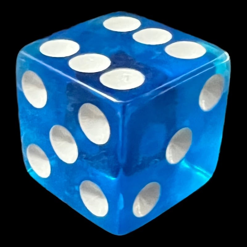 Koplow Transparent Blue Dice