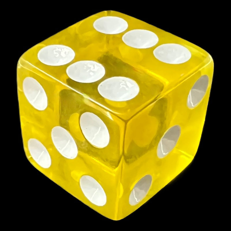 Koplow Transparent Yellow Dice