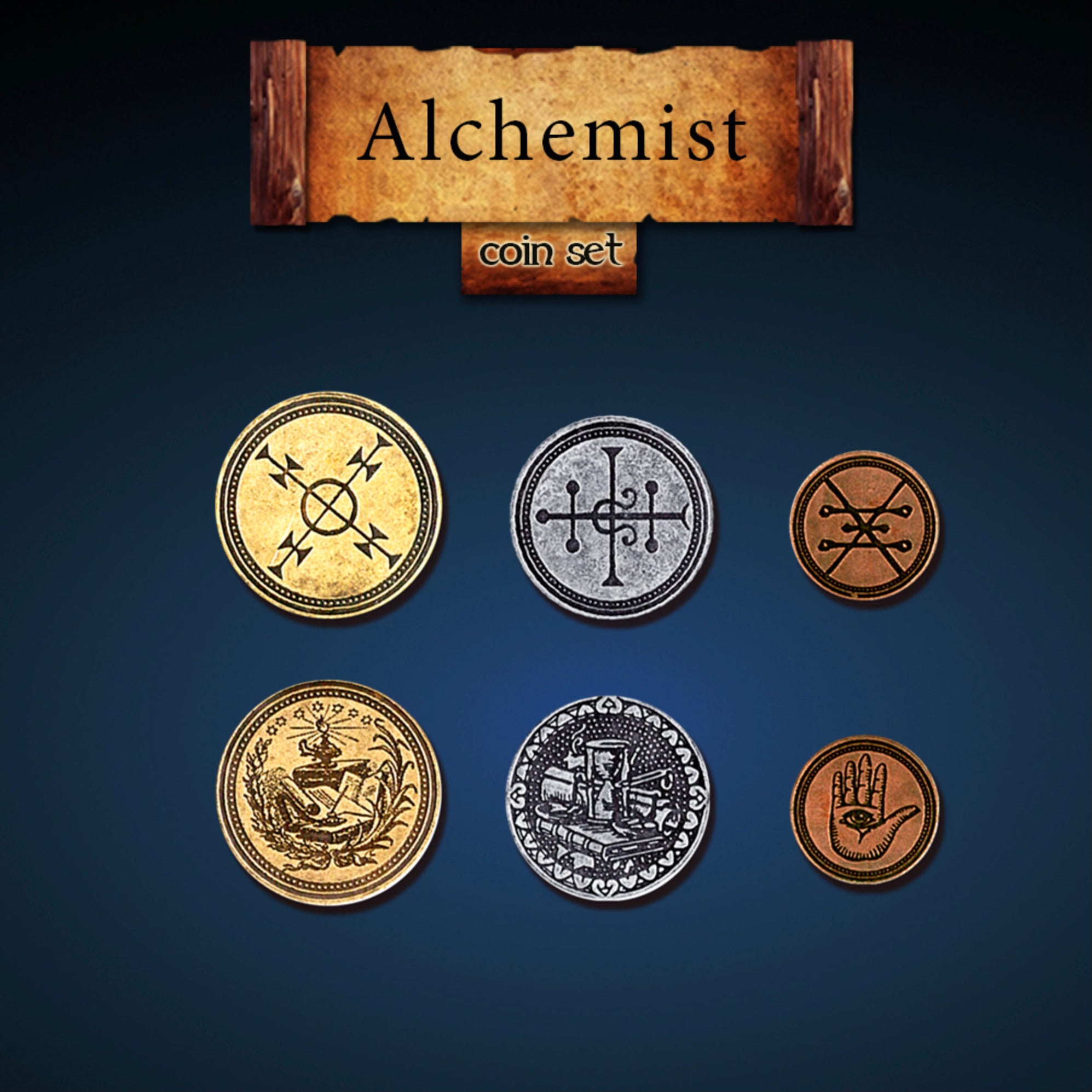 Alchemist Legendary Metal Coins