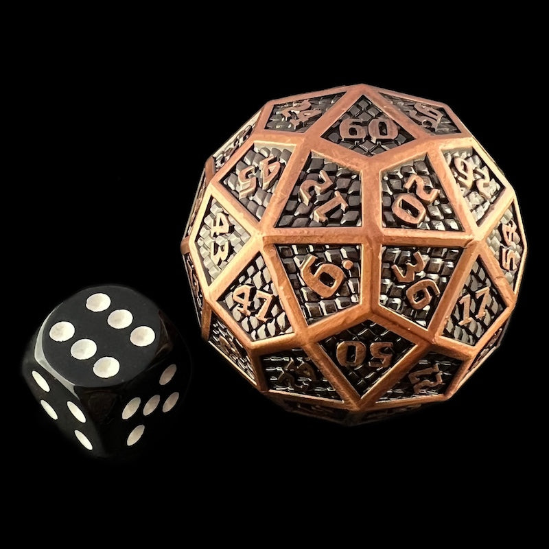 Metal D60 Dice