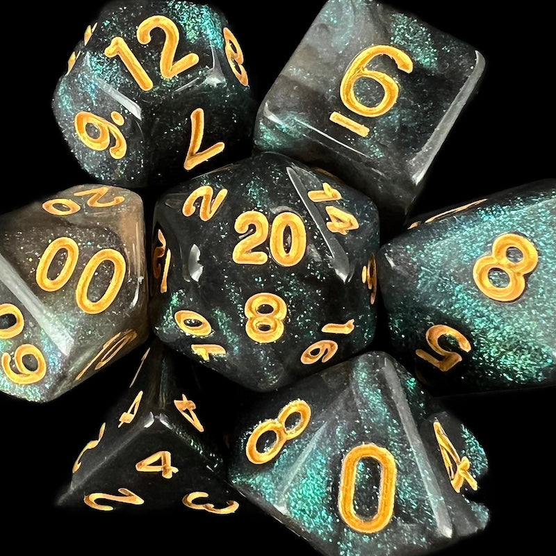 TDSO Aurora Emerald Dice