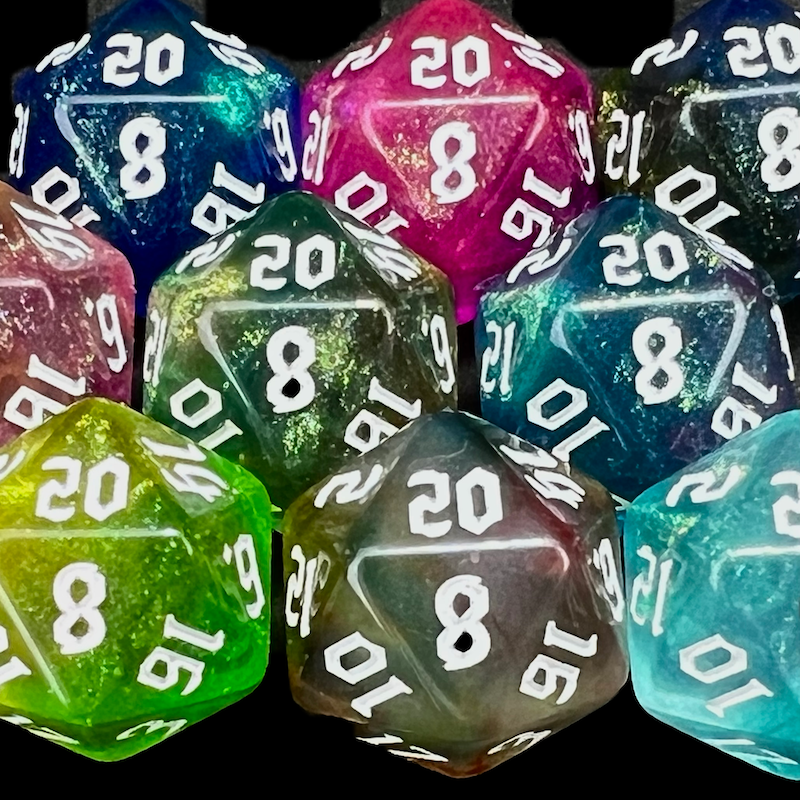 TDSO Aurora Script Dice