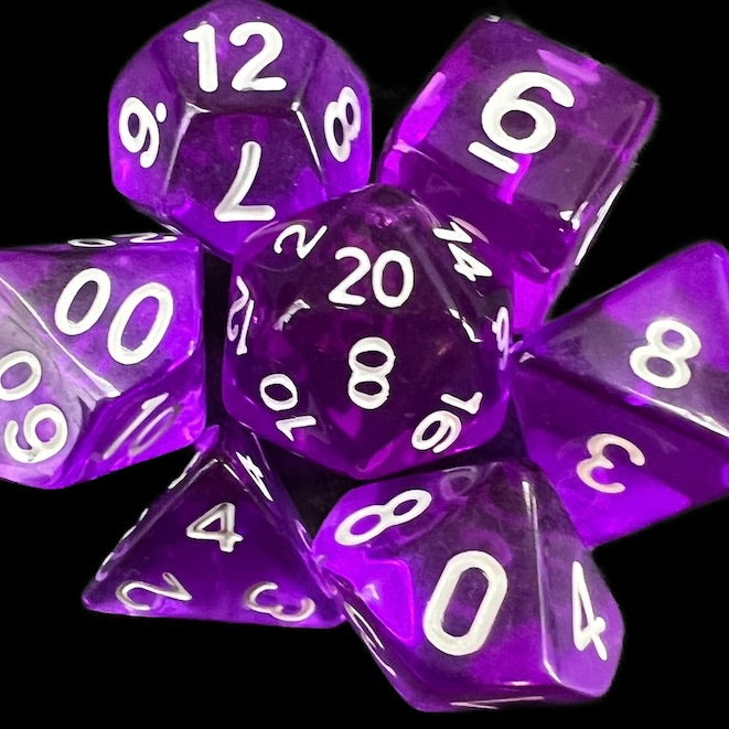 TDSO Bright Gem Amethyst Dice