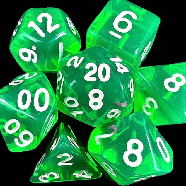 TDSO Bright Gem Emerald Dice