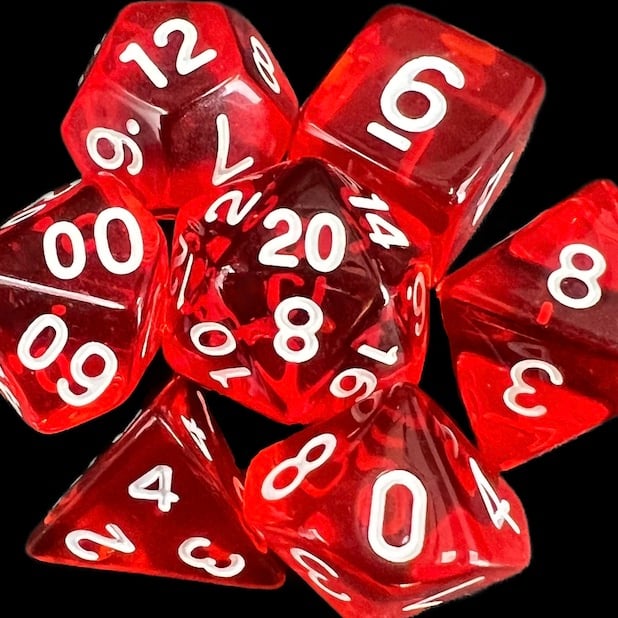 TDSO Bright Gem Ruby Dice