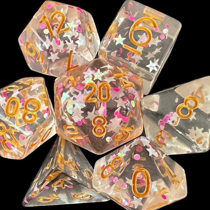 TDSO Confetti Princess Star Dice