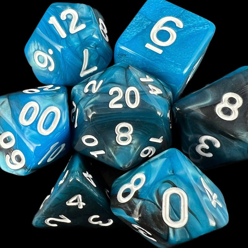 TDSO Duel Black & Blue Dice