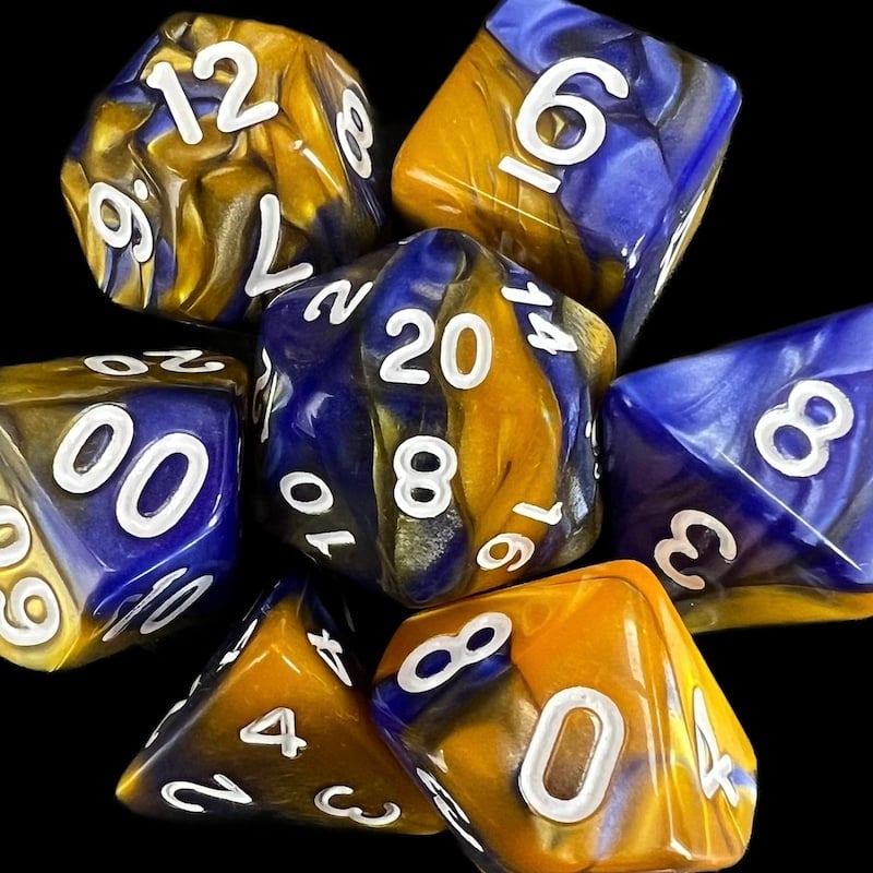 TDSO Duel Blue & Gold Dice