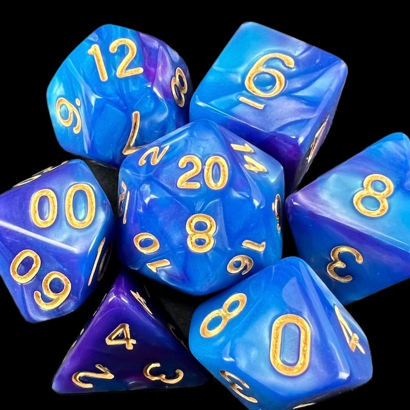 TDSO Duel Blue & Purple Dice