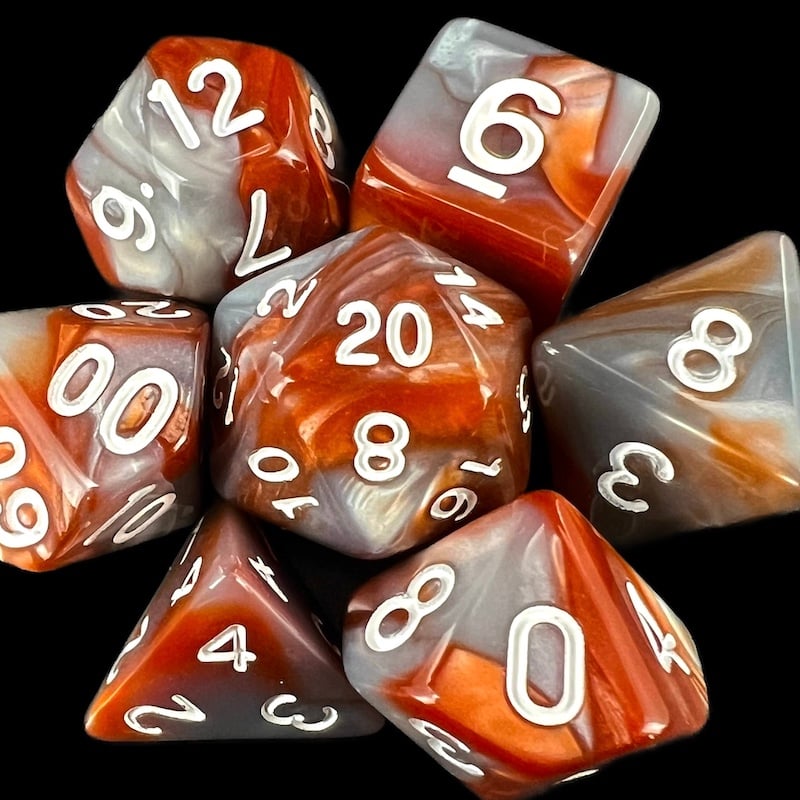 TDSO Duel Copper & Steel Dice