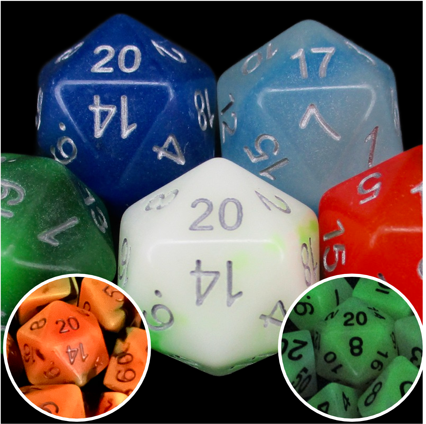 TDSO Glow in the Dark Dice