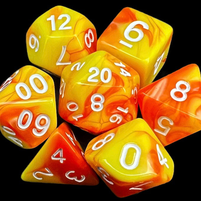 TDSO Duel Orange & Yellow Dice