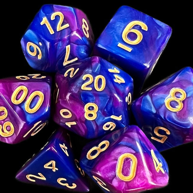 TDSO Duel Purple & Blue Dice