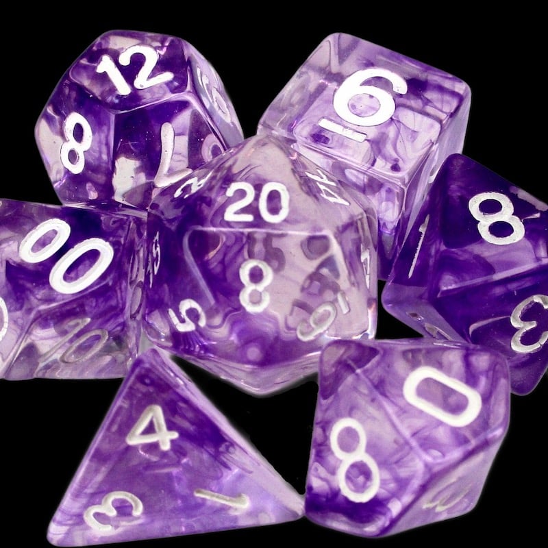 TDSO Eldritch Swirl Purple Dice