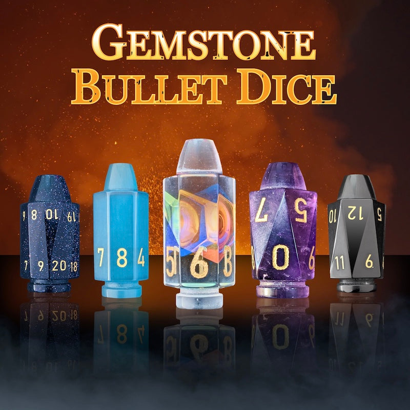 Gemstone Bullet Dice