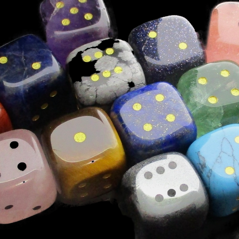 TDSO Gemstone Rounded D6 Spot Dice