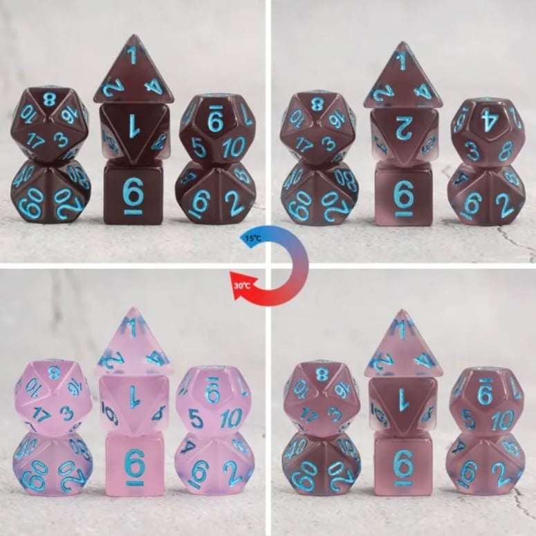 TDSO Heat Colour Changing Dice & Dice Sets