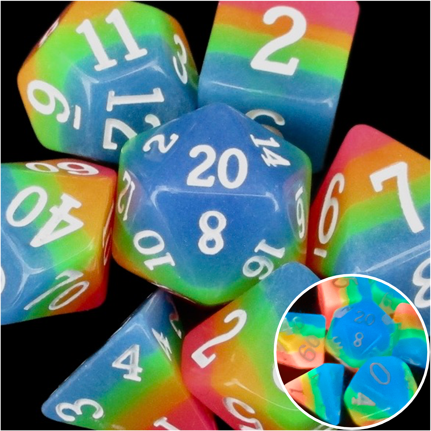 *TDSO Layer Candy Glow In The Dark Dice