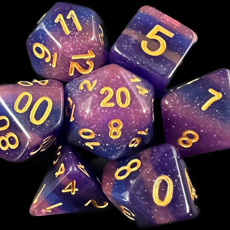 TDSO Layer Lavender Glitter Dice