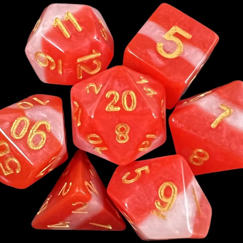 TDSO Layer Red Snow Dice