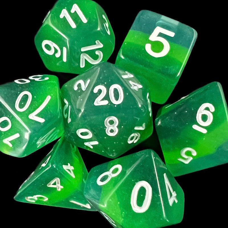 TDSO Layer Transparent Green Dice