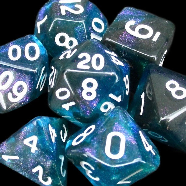 *TDSO Light Reactive Black & Blue Dice