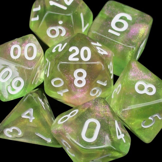 *TDSO Light Reactive Green & Pink Dice