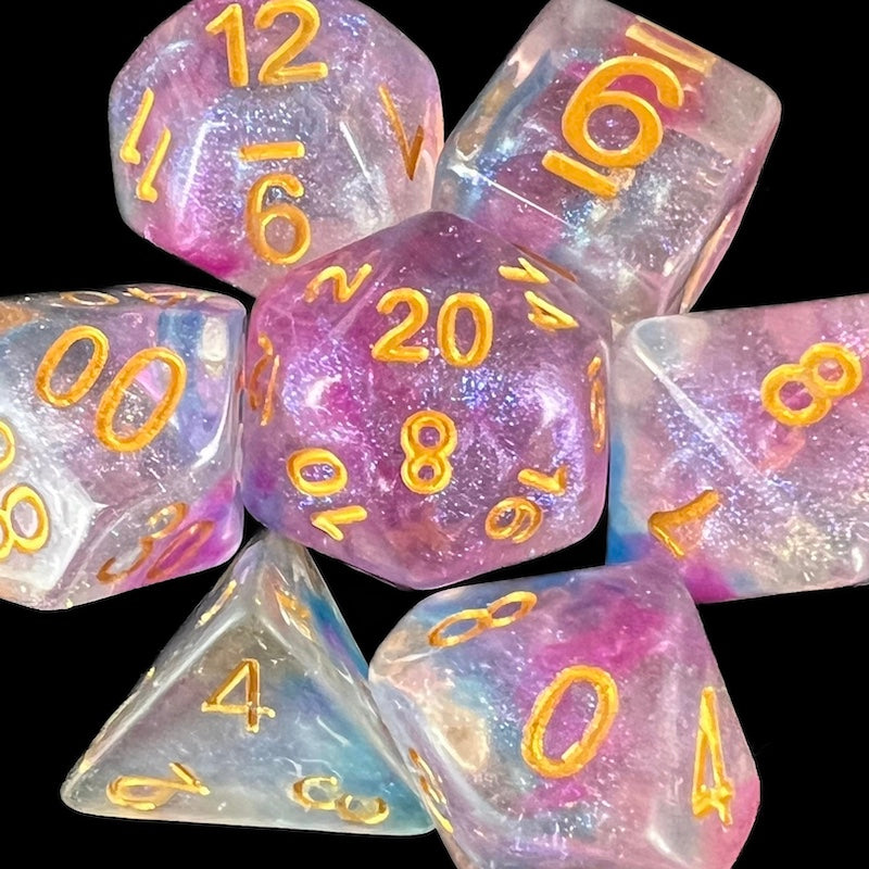 TDSO Luminous Violet Storm Dice