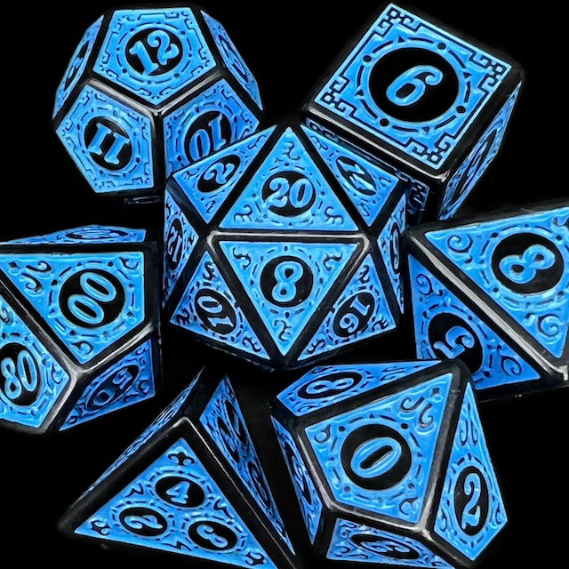 TDSO Magic Burst Black & Blue Dice