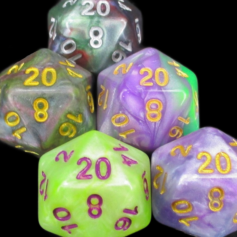 TDSO Marbleised Dice