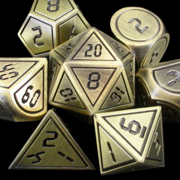 *TDSO Metal Digital Gold & Black Dice