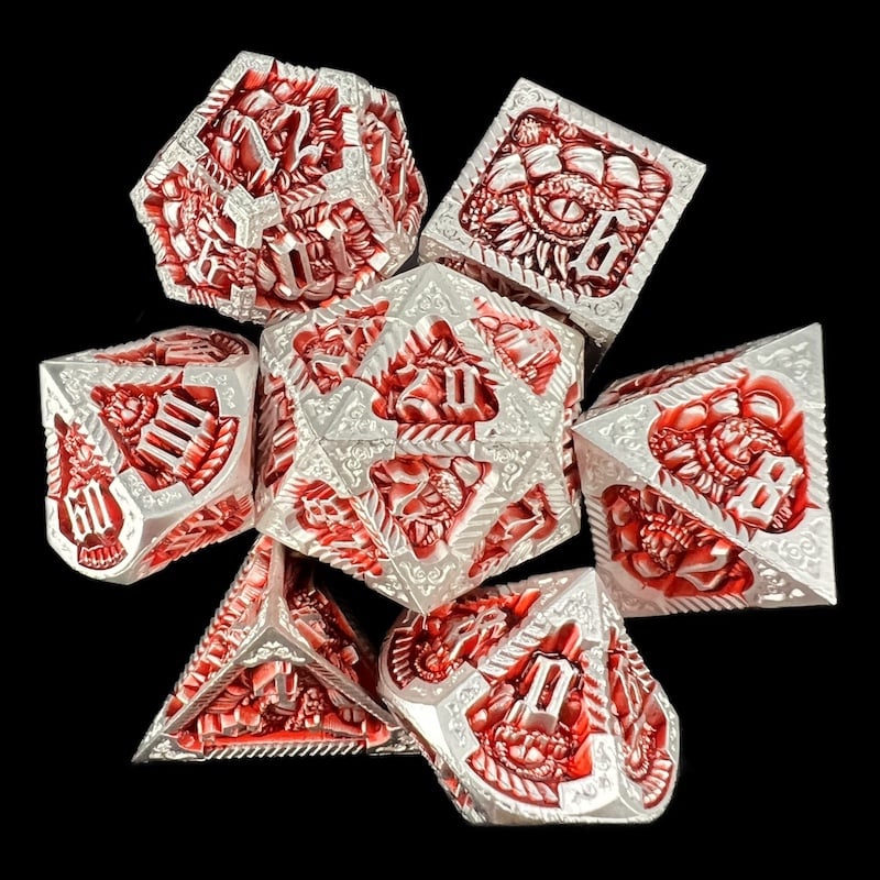 Metal Dice Sets | Real Metal Gaming Dice | The Dice Shop Online