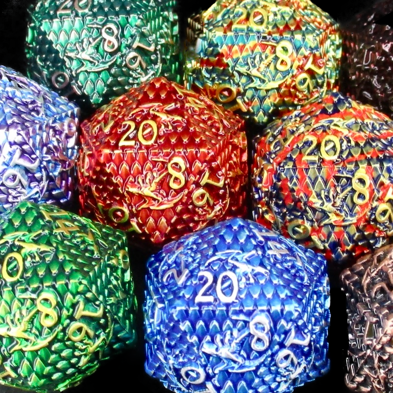 TDSO Metal Dragon Flight Dice