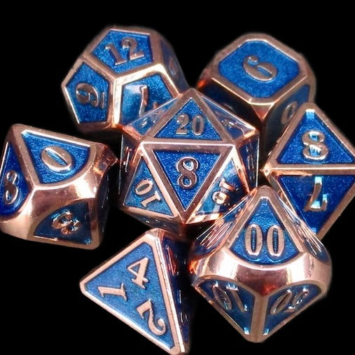 *TDSO Metal Fire Forge Mini Copper & Sapphire Dice