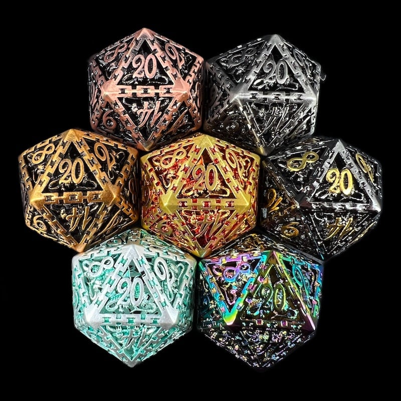 TDSO Metal Hollow Dragon Dice