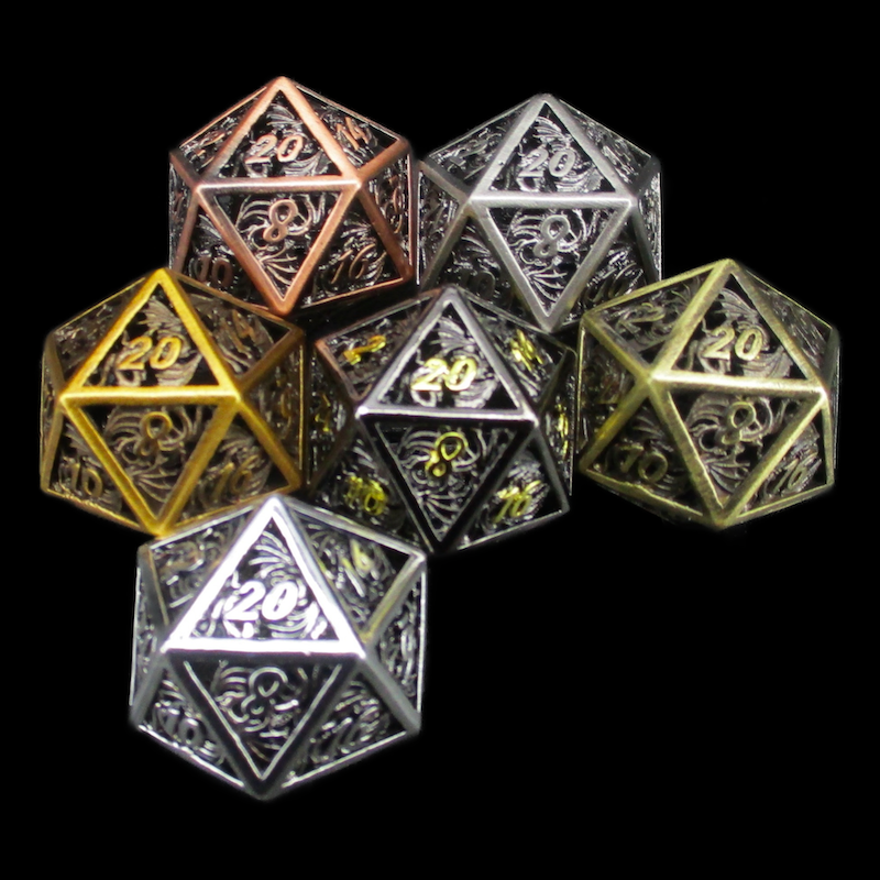 TDSO Metal Hollow Dragon Horde Dice