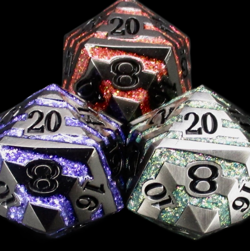 TDSO Metal JUMBO D20 Dice